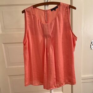 Violet & Claire Size XL Peach Sleeveless Blouse Brunch to Office Minimalist